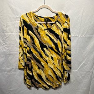 Women blouse yellow and black